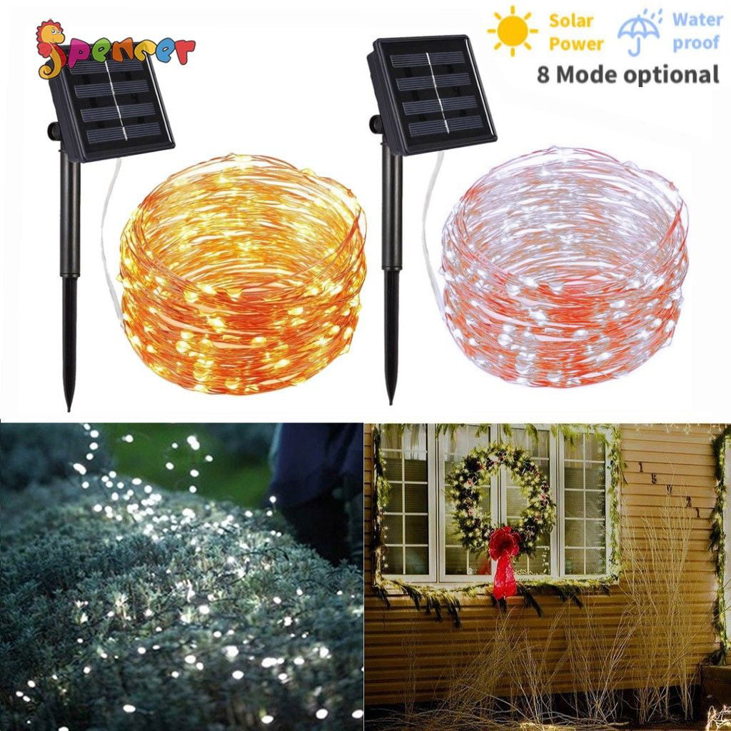 65.6FT 200LED Clip Copper String Lights Patio with Remote USB 8Mode Fairy Lights