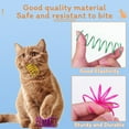 thumbnail image 4 of OUSITAID 30Pcs Cat Spring Toys Plastic Spiral Spring Plush Chew Ball Colorful Crinkle Ball for Indoor Cats Interactive Cat Chew Toys, 4 of 7