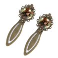 thumbnail image 2 of Bohemia Set of Vintage Copper-Colored Lace Bookmarks - Stainless Steel Book Markers for Readers and Book Lovers, 2 of 5