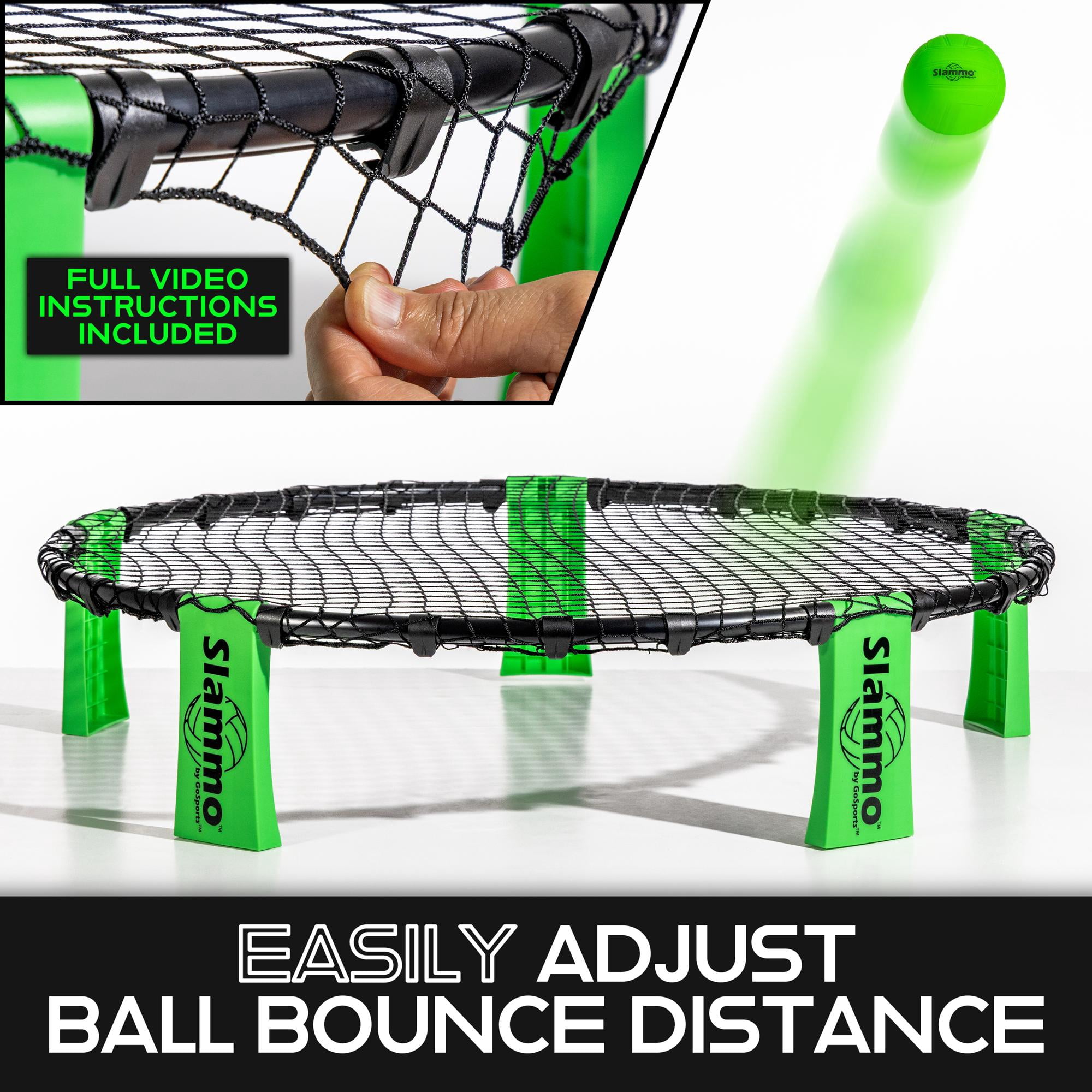 GoSports Slammo Outdoor Game Set - Beach Lawn Game Set - Includes 3 Balls, Carrying Case and Rules