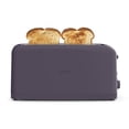thumbnail image 4 of bella 4-Slice Slim Toaster with Extra Long Slot, 6 Setting Shade Control with Reheat & Cancel Buttons, Anti Jam & Auto Shutoff, Plum, 4 of 14