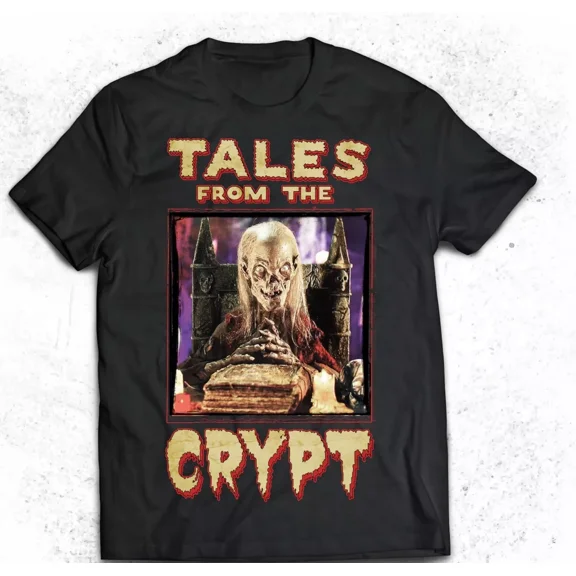 Reprint Rare Tales From the Crypt Cryptkeeper Short Sleeve T-shirt