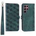 thumbnail image 1 of TECH CIRCLE Compatible with Samsung Galaxy S22 Ultra Case Wallet, 3 Card Holder PU Leather Detachable Wrist Strap Wallet Case for Men Kids Spider Cover for Samsung Galaxy S22 Ultra 5G 6.8" - Green, 1 of 11
