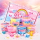 thumbnail image 2 of Slime Kit WUJYLY Axolotl Cloud Butter transparente con dijes, 360 ml, 2 of 6