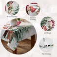 thumbnail image 5 of Beige Gnomes Christmas Table Cloth Waterproof Tablecloths, Xmas Tree Snowflake Winter Gifts Tablecloth Dining Table Cover for Kitchen Party Tabletop Outdoor, Rectangle Tablecloth 54x108 Inch, 5 of 9