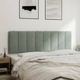 thumbnail image 2 of vidaXL Headboard Cushion Light Grey 152 cm Velvet, 2 of 5