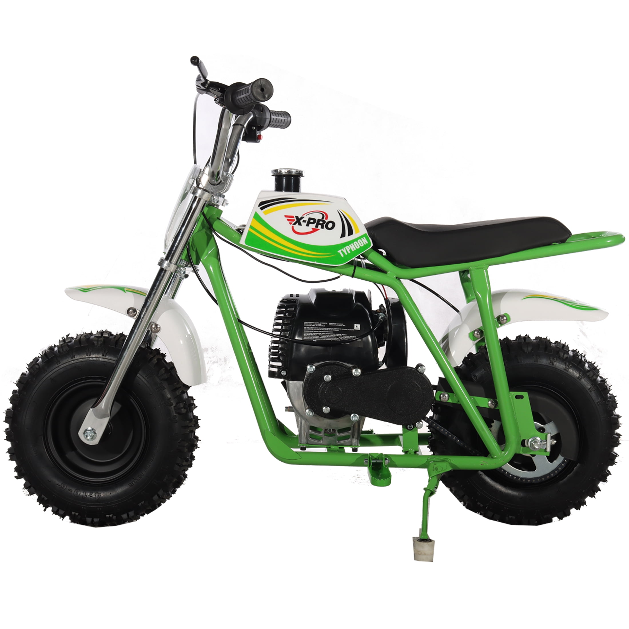 X-Pro Brand New Typhoon 40cc Gas Pit Dirt Bike, 4 Stroke Mini Motorcycle for Kids with Pull Start