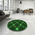 thumbnail image 4 of Ahgly Company Machine Washable Indoor Rectangle Transitional Dark Forest Green Area Rugs, 7' x 10', 4 of 7