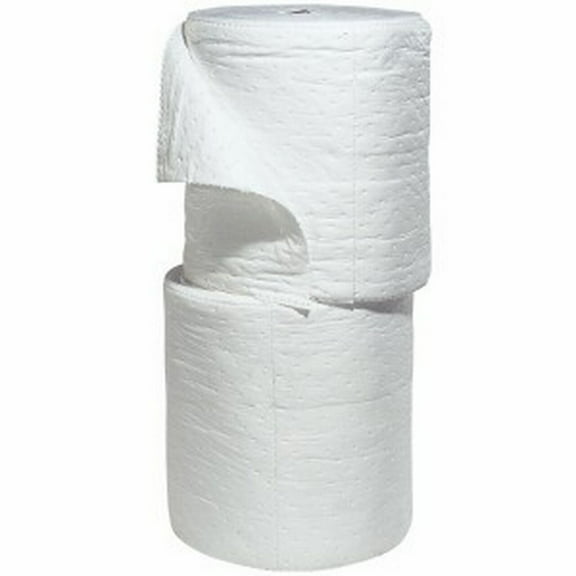 AABACO Oil ONLY White Absorbent Split Rolls - 15" X 150' - Heavy Weight