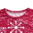 thumbnail image 3 of Women's Pullover Tops O-Neck Christmas Print Long-sleeved Sweatshirt Casual Blouse, 3 of 6