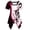Red, variant on Women O-Neck Plus Size Short Sleeve Asymmetrical Musical Note Print T Shirt Tops Summer Fashion Clothing for Women