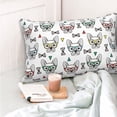 thumbnail image 4 of Naloa Cute French Bulldog Pillow Covers, Throw Pillow Case Cushion Covers,Cushion for Bedroom,Couch,Home-20"x30", 4 of 6