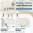 thumbnail image 3 of CONCETTA Mid-century Modern Dining Chairs, Kitchen Chairs Set of 2, White, 3 of 8