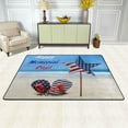 thumbnail image 2 of SKYSONIC 72x48in Memorial Day Beach Area Rug, Non-Slip Floor Carpet for Indoor Living Dining Room and Bedroom Area, 2 of 7