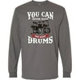 thumbnail image 3 of Inktastic Drummer Funny Too Many Drums Music Joke Long Sleeve T-Shirt, 3 of 5