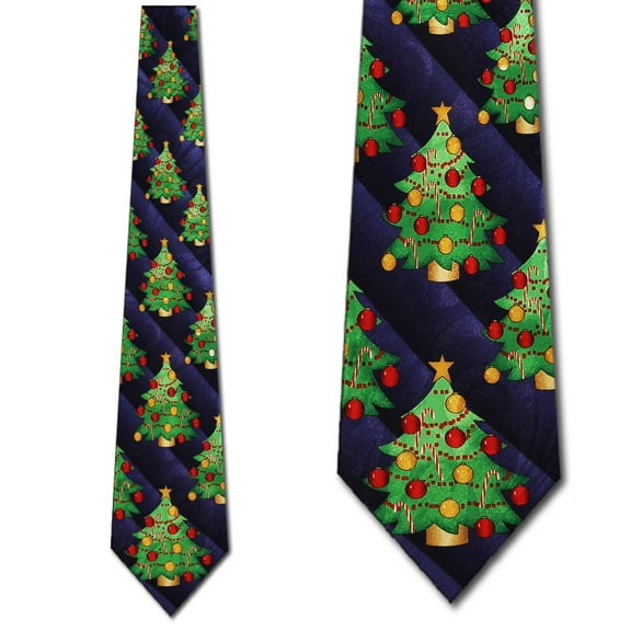 Holiday Trees Necktie Mens Tie
