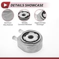 thumbnail image 5 of Unique Bargains Engine Oil Cooler No.264102G100 Transmission Oil Cooler for Hyundai Santa Fe 10-12 Aluminum Alloy 1 Pc, 5 of 7
