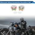 thumbnail image 2 of Accesorios para Casco de Motocicleta Decoración Moño para Cascos de Motocicleta Bicicleta Esquí Beige Piel Sintética Pegatina 2 Juegos, 2 of 6