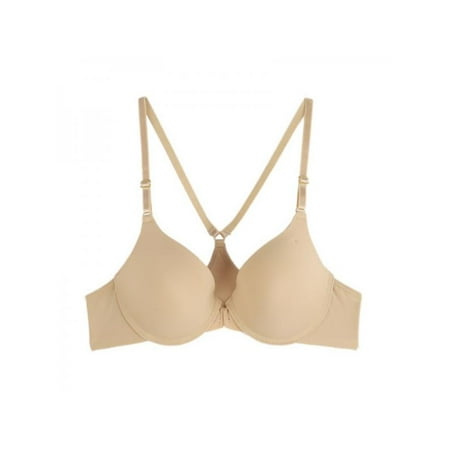 

New sexy ladies thin cup front buckle smooth no trace Y-shaped gathered on the bra
