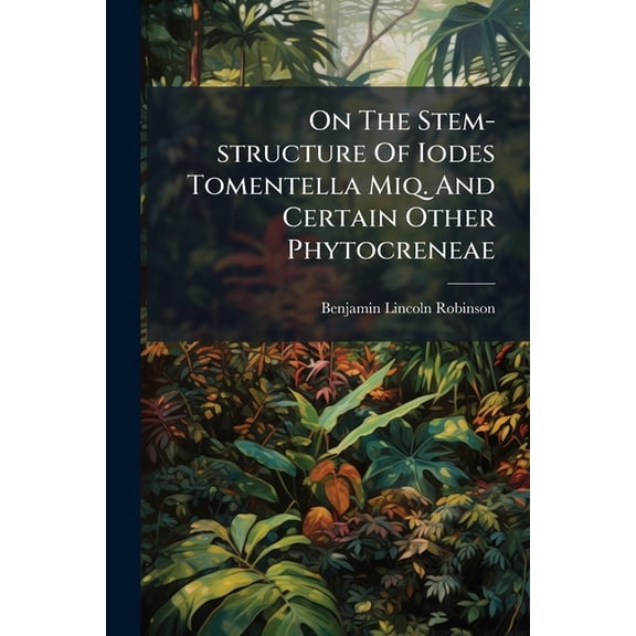 On The Stem-structure Of Iodes Tomentella Miq. And Certain Other Phytocreneae (Paperback)