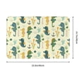 thumbnail image 3 of Xecao Seahorse print Flannel Mat: Non-slip, 16x24in. Ideal for kitchen, bedroom, bath & living room., 3 of 9