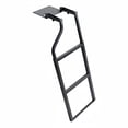 thumbnail image 1 of predolo Pickup Truck Tailgate Ladder Anti-Slip Retractable Tailgate Ladder Adjustable Height Foldable Truck Bed Step for Worksite, Camping, 1 of 10
