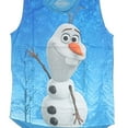 thumbnail image 2 of Olaf Disney Frozen Junior Women's Hi-Low Muscle Shirt T-Shirt, 2 of 4