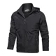 thumbnail image 1 of Chaqueta ligera impermeable para hombre, otoño 2024, nueva chaqueta informal con capucha desmontable, para exteriores, senderismo, acampada, cortavientos suelto para trabajo, 1 of 3