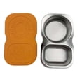 thumbnail image 1 of TIELUTT Vaisselle Réutilisable en Acier Inoxydable avec Couvercle en Silicone Anti-Fuite Petite Table à Manger Ensemble pour 6 Ensemble de Chemin de Table Rond Ensemble de Table à Manger Rond 5 Pcs Ensemble de Table à Manger Ovale pour 4 avec Feuille Place Extérieure, 1 of 7