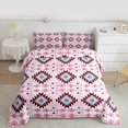 thumbnail image 2 of Manfei Western Retro Aztec Bedding Comforter Set, Bohemian Hippie Geometric Twin Comforter Sets, Teens Kids Adult Reversible Bedding Set, Luxury Bedroom Decor, 2-Piece, 2 of 8
