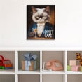 thumbnail image 2 of Madison Park Grumpy Cats "I Don't Care" Canvas Wall Art, 14"W x 17"H x 1"D, Multicolor, 2 of 12