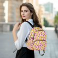 thumbnail image 6 of FORMRS Mini Backpack Purse for Women Travel Daypack Casual Shoulder Bag, Yellow Stars Pattern, 6 of 7