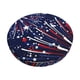 thumbnail image 1 of Disketp Red White Blue Fireworks 1 Funda Redonda para Taburete, Funda de Cojín para Silla de Bar Suave y Elástica-13 inch, 1 of 7