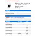 thumbnail image 2 of A/C Pressure Switch - Compatible with 1988 - 2000 Chevy K2500 1989 1990 1991 1992 1993 1994 1995 1996 1997 1998 1999, 2 of 2