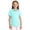 #01-Mint Green, variant on Girls Polo Shirts Golf Tennis School Uniform Short Sleeve T Shirts V-Neck Collared Quick Dry Tops