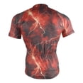 thumbnail image 4 of joogoo Red Lightning Pattern Men's Cycling Jerseys Mountain Bike Short Sleeve Tops L, 4 of 7
