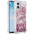 thumbnail image 3 of Case for Motorola Moto G 5G 2023 Case Glitter Cute Luxury Love Liquid Quicksand Clear Soft TPU Girls Women Stylish Bumper Shockproof Protective Cover for Moto G 5G 2023 Rose Gold YB, 3 of 14