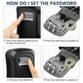 thumbnail image 2 of MesaSe Key Safe Box  Wall Mounted Outdoor Key Lock Box 4 Digit Combination Key Storage Box For Home Indoor Outdoor(Grey), 2 of 7