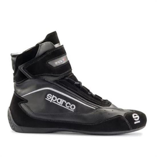 SPARCO SP-F7 Men's black/turquoise leather Motor Racing Fitness Gym Trainers