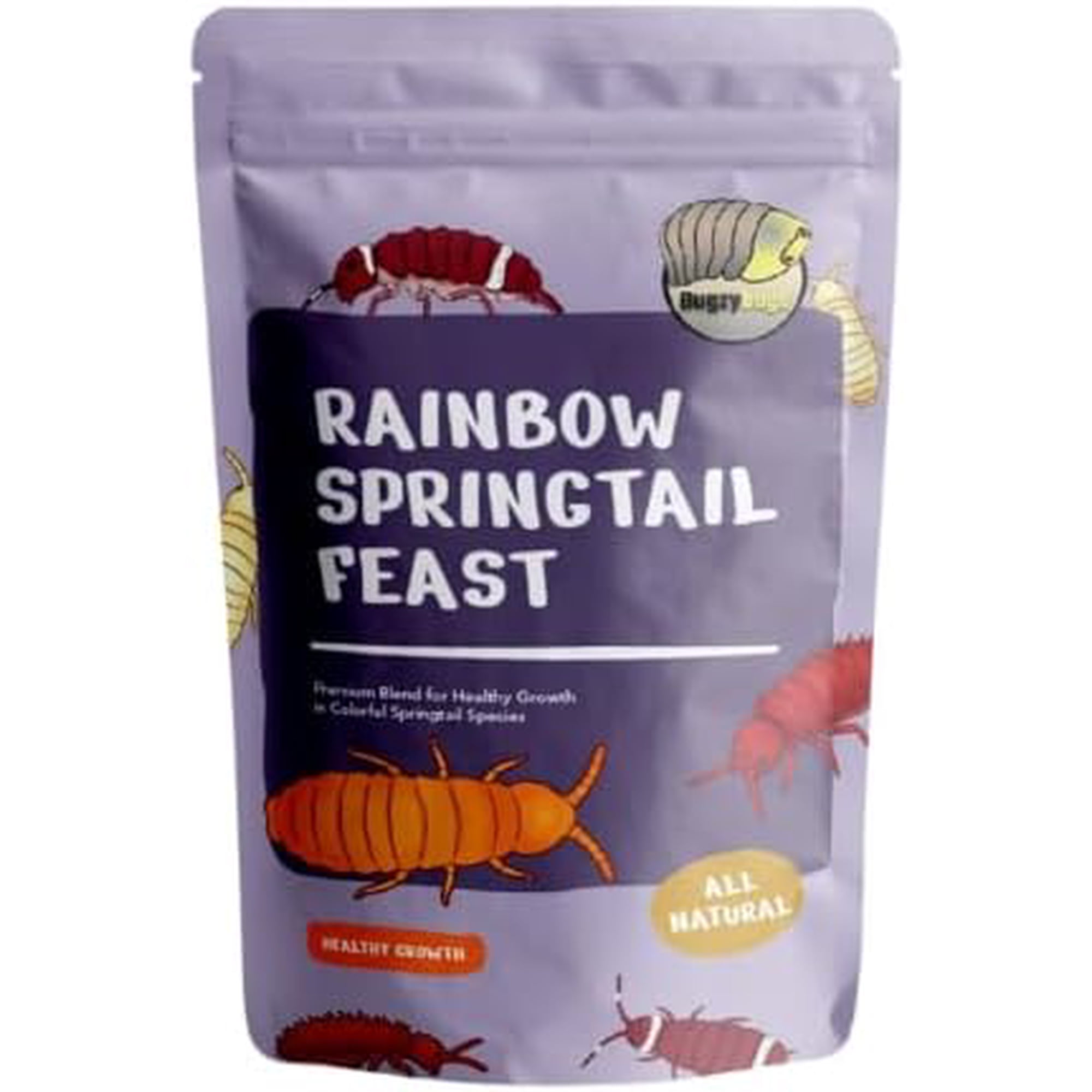 BugzyBugs Rainbow Springtail Feast Premium Organic Food Blend for Colorful Springtails Species