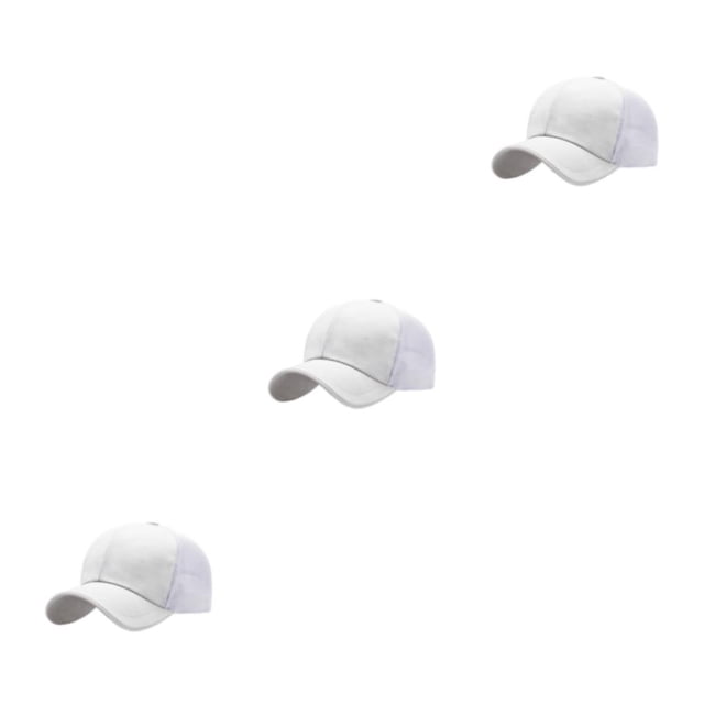 Maytalsory Cloth Sun for Protection Hat For Men Comfortable And Adjustable Gifts Easy To Wear Baseball Cap white 3Set