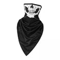 thumbnail image 1 of Paquete de 3-5 máscaras faciales pasamontañas tubo bandana cubierta cuello Bufanda blanca 3 piezas Sunnimix Cara llorando Pañuelo, 1 of 6