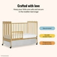 thumbnail image 4 of Dream On Me Convertible Crib Toddler Guard Rail in Natural, Converts Cribs to Toddler Beds, 4 of 6