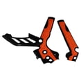 thumbnail image 4 of Protectores de marco para motocicleta, protección, agarre, carcasa rígida, ligera y resistente. Naranja y negro, 4 of 9