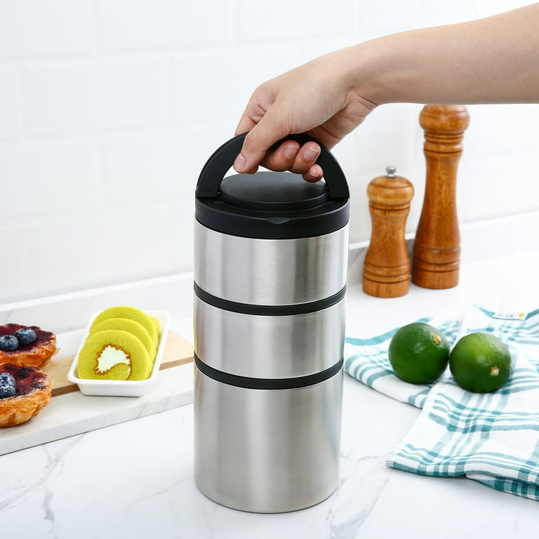 Free Shipping! Mainstays Food Jar, Stainless Steel, 41 oz, 3