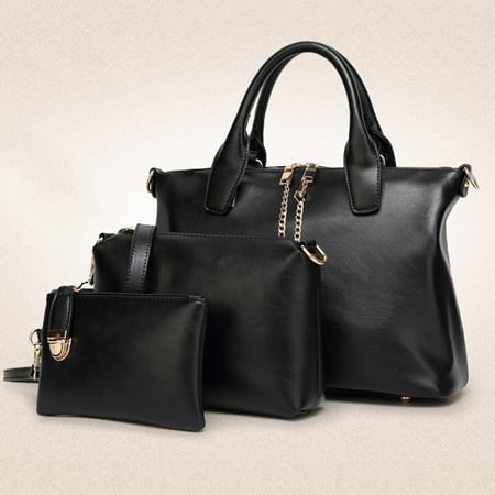 Women's Messenger Bag Set,Coofit 3Pcs Including Large Handbag & Middle...