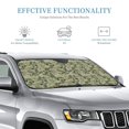 thumbnail image 3 of Fuzoiu Tropical Plants Green Print Car Windshield Sunshade,Foldable Reflective Sun Visor,Windshield Sun Shade,UV Rays Sun Visor Shade,Auto Front Sun Shield Shade-Small, 3 of 8