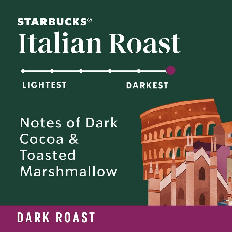 Starbucks Italian Dark Roast, Keurig K-Cup Coffee Pods, 22