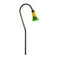 thumbnail image 4 of Dabmar Lighting LV114-ABZ-BLUE Brass Path- Walkway and Area Light with Tulip Glass Shade- Antique Bronze, 4 of 7