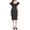 Black, variant on Rebecca Taylor Off-The-Shoulder Sheath Dress Stretch Knit Rose Jacquard, Black (8)